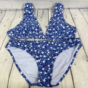Aerie Y2K Bikini Swim Suit Women Medium Floral Fairy Cottage Ocean Resort